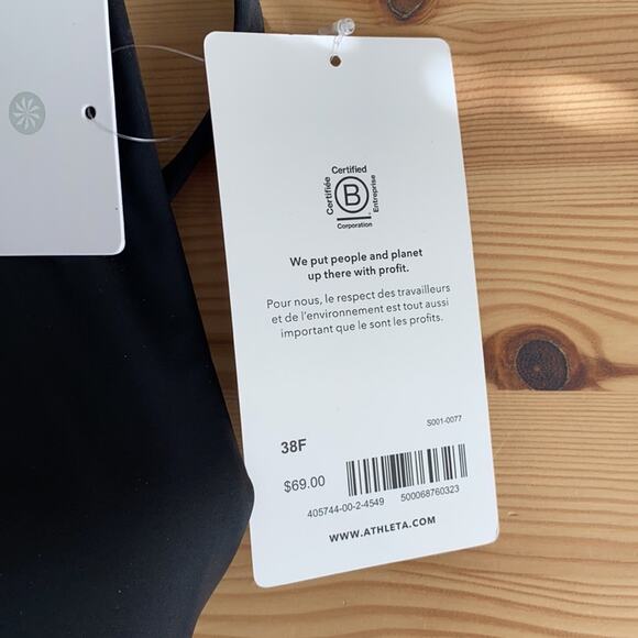 Athleta Advance Sports Bra B-G Black 38F - Picture 5 of 10